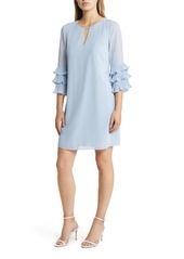 Vince Camuto Pleated Sleeve Float Shift Dress