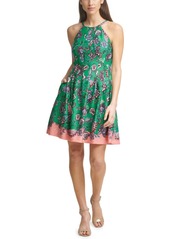 Vince Camuto Printed Fit & Flare Dress