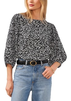 Vince Camuto Printed Puff Sleeve Blouse