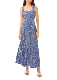 Vince Camuto Printed Square Neck Maxi Dress