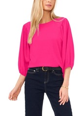 Vince Camuto Crinkled Puff Three-Quarter Sleeve Top