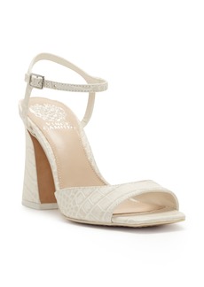 Vince Camuto Roellan Ankle Strap Sandal in Ivory Summer Croco at Nordstrom