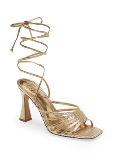 Vince Camuto Roselian Ankle Tie Sandal in Gold Mtlmnt at Nordstrom