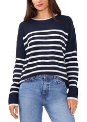 Vince Camuto Round Neck Stripe Print Sweater - 100% Exclusive