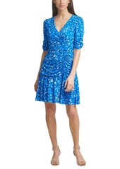 Vince Camuto Ruched A-Line Dress
