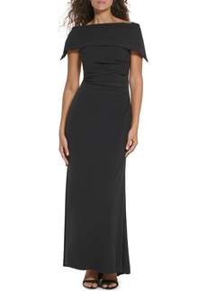 Vince Camuto Ruched Off the Shoulder Gown
