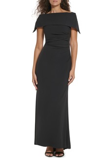 Vince Camuto Ruched Off the Shoulder Gown in Black at Nordstrom Rack