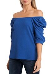 VINCE CAMUTO Ruched Off The Shoulder Top