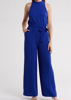 Vince Camuto Ruffle Neck Jumpsuit in Cobalt at Nordstrom Rack
