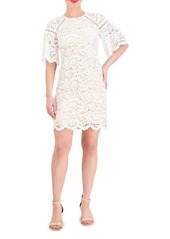 Vince Camuto Scallop Hem Lace Dress