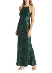 Vince Camuto Sequin Sleeveless Gown