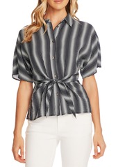 Vince Camuto Serene Strands Tie Front Blouse