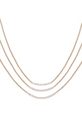 Vince Camuto Set of 3 Crystal Bar Necklaces in Gold at Nordstrom Rack