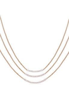 Vince Camuto Set of 3 Crystal Bar Necklaces in Gold at Nordstrom Rack
