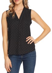 Vince Camuto Shirred High/Low Tank