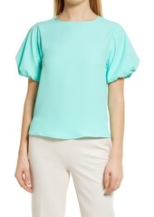 Vince Camuto Short Sleeve Blouse in Cool Waters at Nordstrom