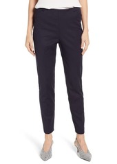 Vince Camuto Side Zip Stretch Cotton Blend Pants in Classic Navy at Nordstrom