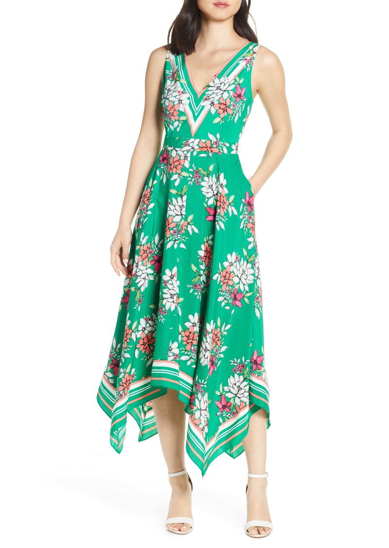 vince camuto handkerchief dress