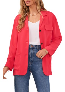 Vince Camuto Slouchy Patch Pocket Jacket in Pink Allure at Nordstrom Rack