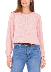 Vince Camuto Smocked Trim Puff Sleeve Top