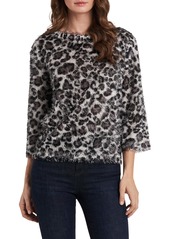 Vince Camuto Snow Leopard Sweater