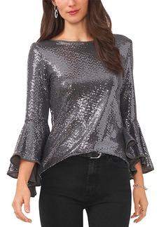 Vince Camuto Sparkle Bell Sleeve Top