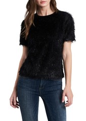Vince Camuto Sprarkle Eyelash Knit Sweater in Rich Black at Nordstrom