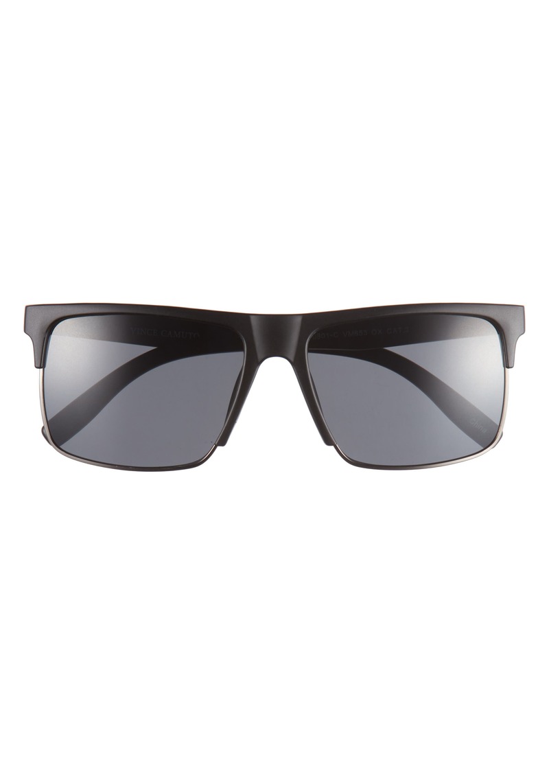 Vince Camuto Square Half Frame Sunglasses in Black at Nordstrom Rack