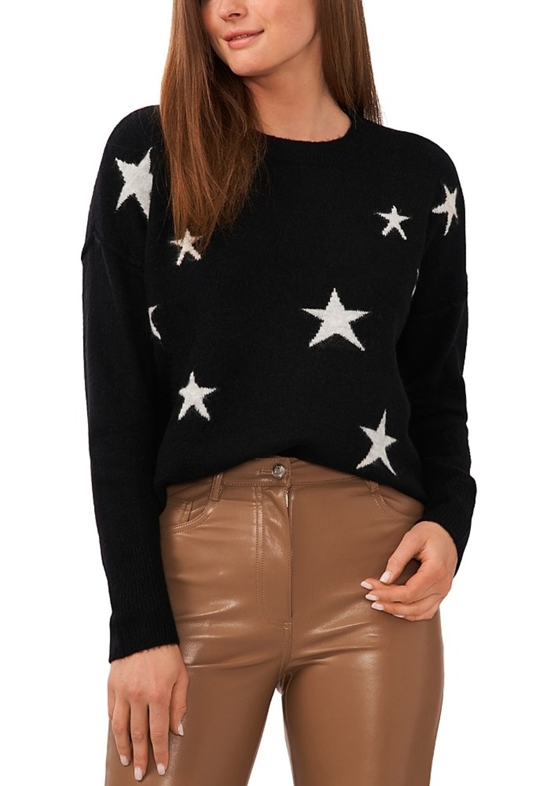 Vince Camuto Star Crewneck Sweater