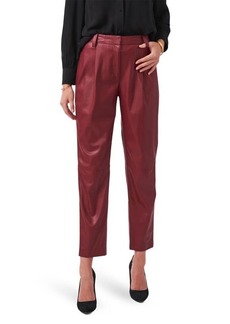 Vince Camuto Straight Leg Faux Leather Pants in Earth Red at Nordstrom
