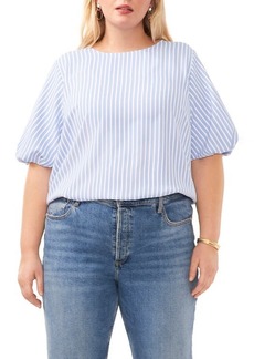 Vince Camuto Stripe Puff Sleeve Top