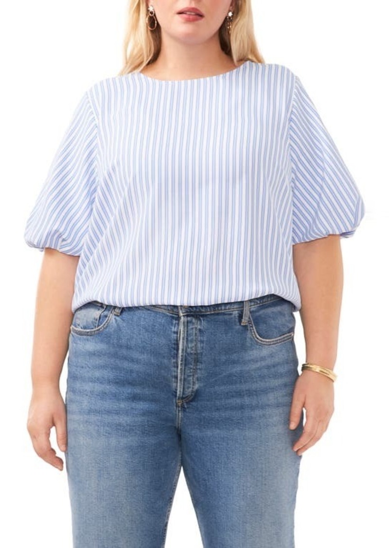 Vince Camuto Stripe Puff Sleeve Top