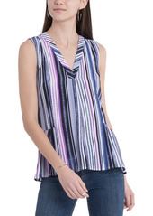 Vince Camuto Striped Ruffled Top