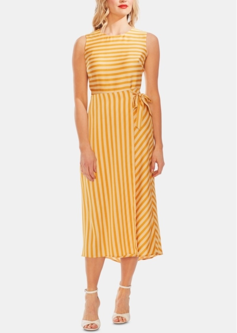Vince Camuto Striped Tie-Side Dress