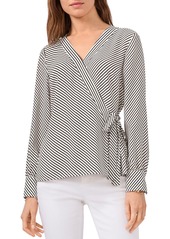 VINCE CAMUTO Striped Wrap Top