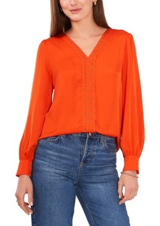 Vince Camuto Studded Blouse in Fireside at Nordstrom