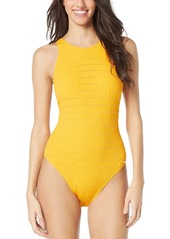Vince Camuto Textured One Piece Swimsuit