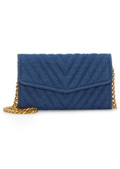 Vince Camuto Theon Quilted Wallet on a Chain in Denim at Nordstrom Rack