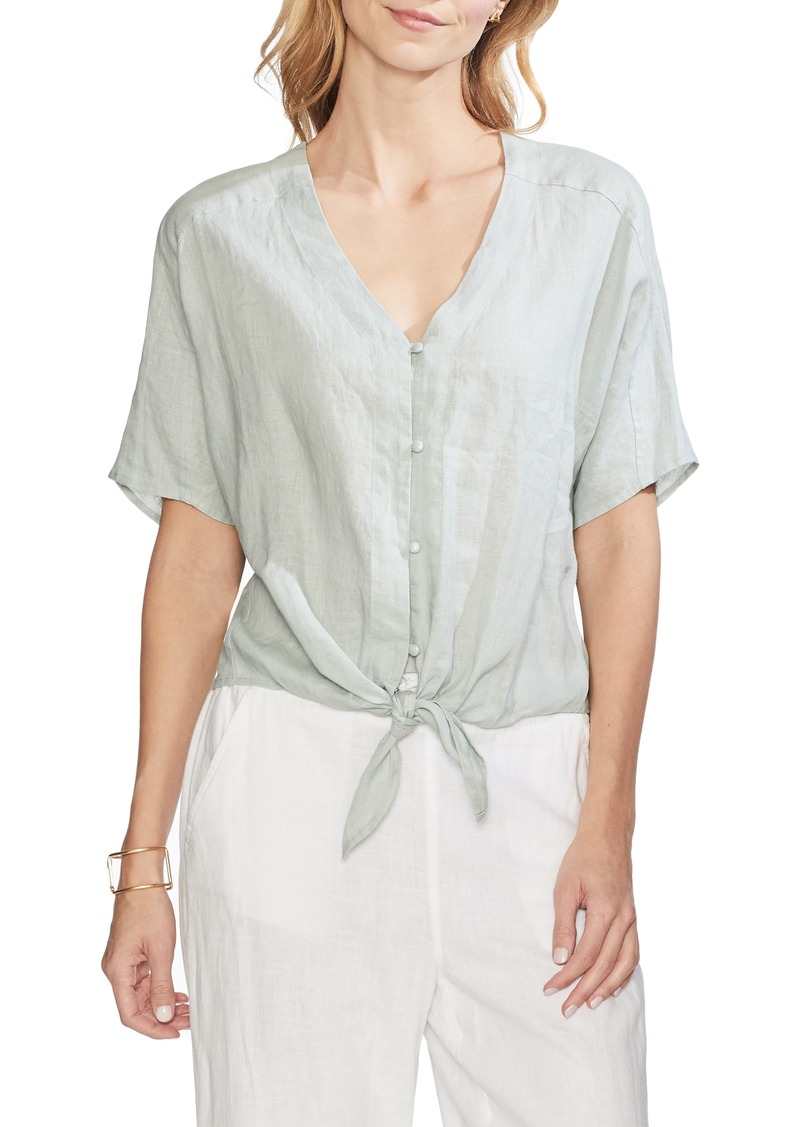 vince camuto tie front top