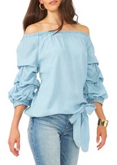 Vince Camuto Tiered Sleeve Off the Shoulder Top
