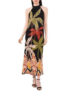 Vince Camuto Tropical Print Halter Dress