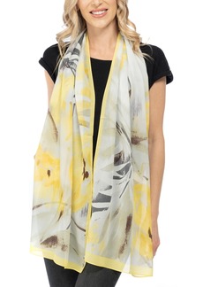 Vince Camuto Tulip Breeze Printed Oblong Scarf - Yellow