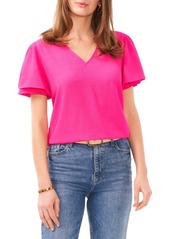 Vince Camuto Tulip Sleeve Crepe Top