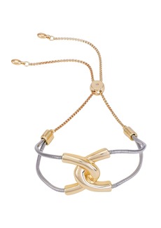 Vince Camuto Two-Tone Hooked Link Slider Bracelet - Gold