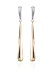 Vince Camuto Two-Tone Linear Drop Dangle Earrings - Gold