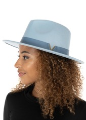 Vince Camuto V Band Felt Panama Hat - Chambray