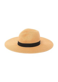 Vince Camuto Grossgrain Panama Hat in Tan at Nordstrom Rack