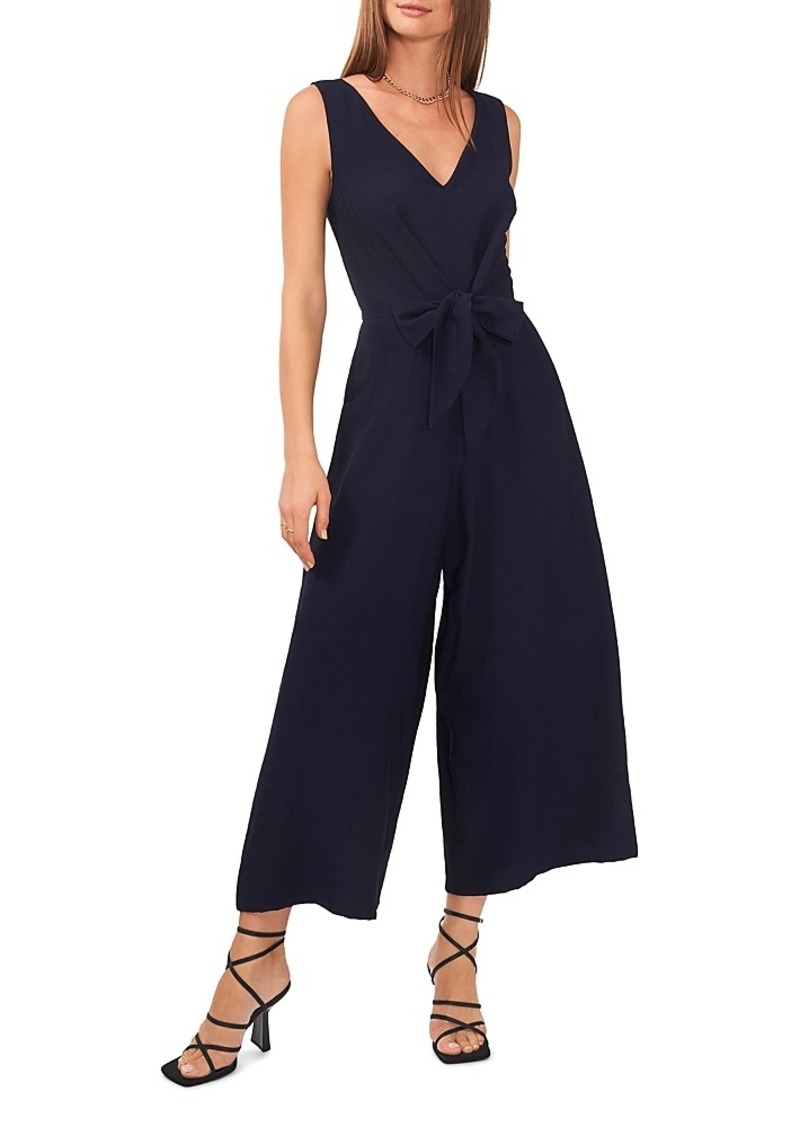 Vince Camuto V Neck Front Tie Jumpsuit