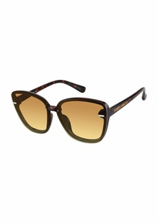 Vince Camuto womens Vc907 UV Protective Back Frame Cat Eye Sunglasses for Women Luxe Gifts Women 65 mm Brown mm US