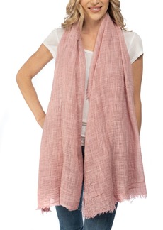 Vince Camuto Washed Fabric Solid Wrap Scarf - Blush